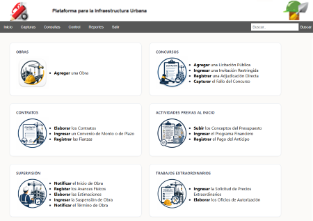 Módulos de captura de PLAINFUR para administración de obras